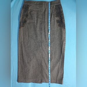 Howard Wolf Brownish Green Straight Skirt Size 12